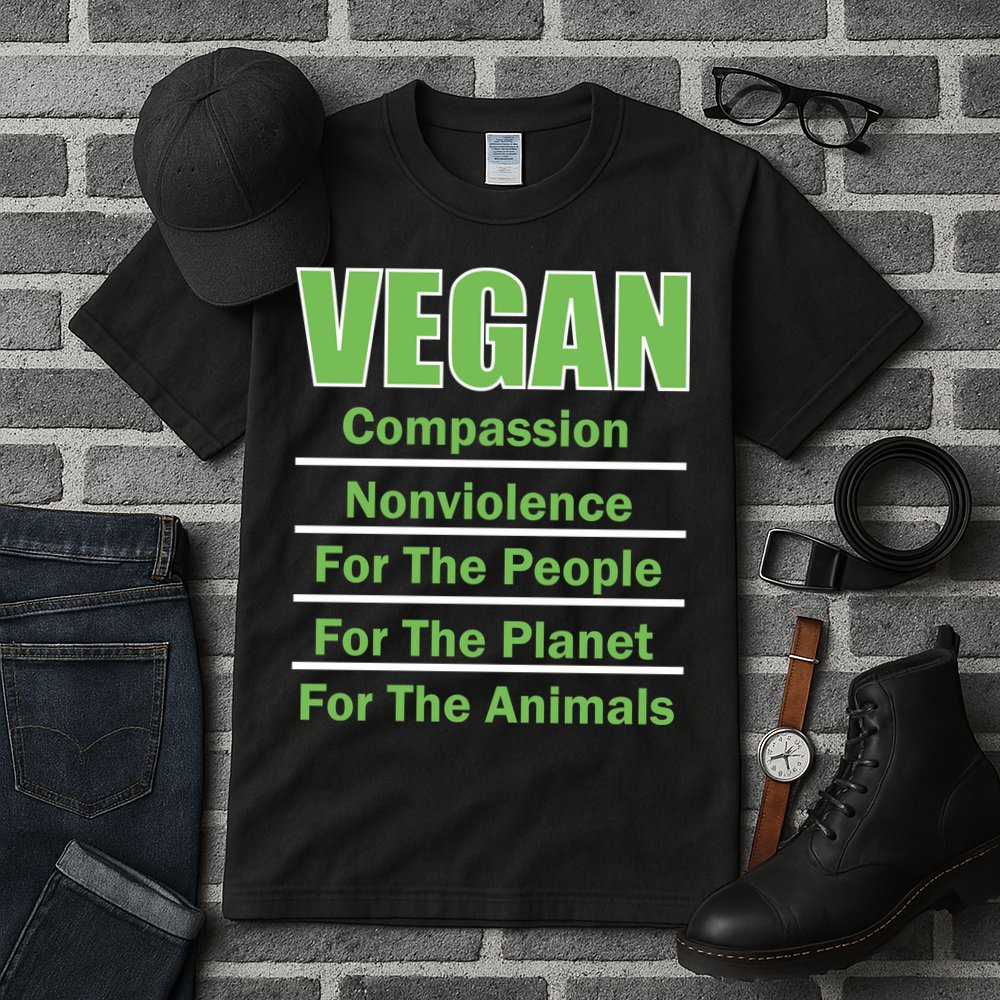 Vegan Message Tall T-Shirt