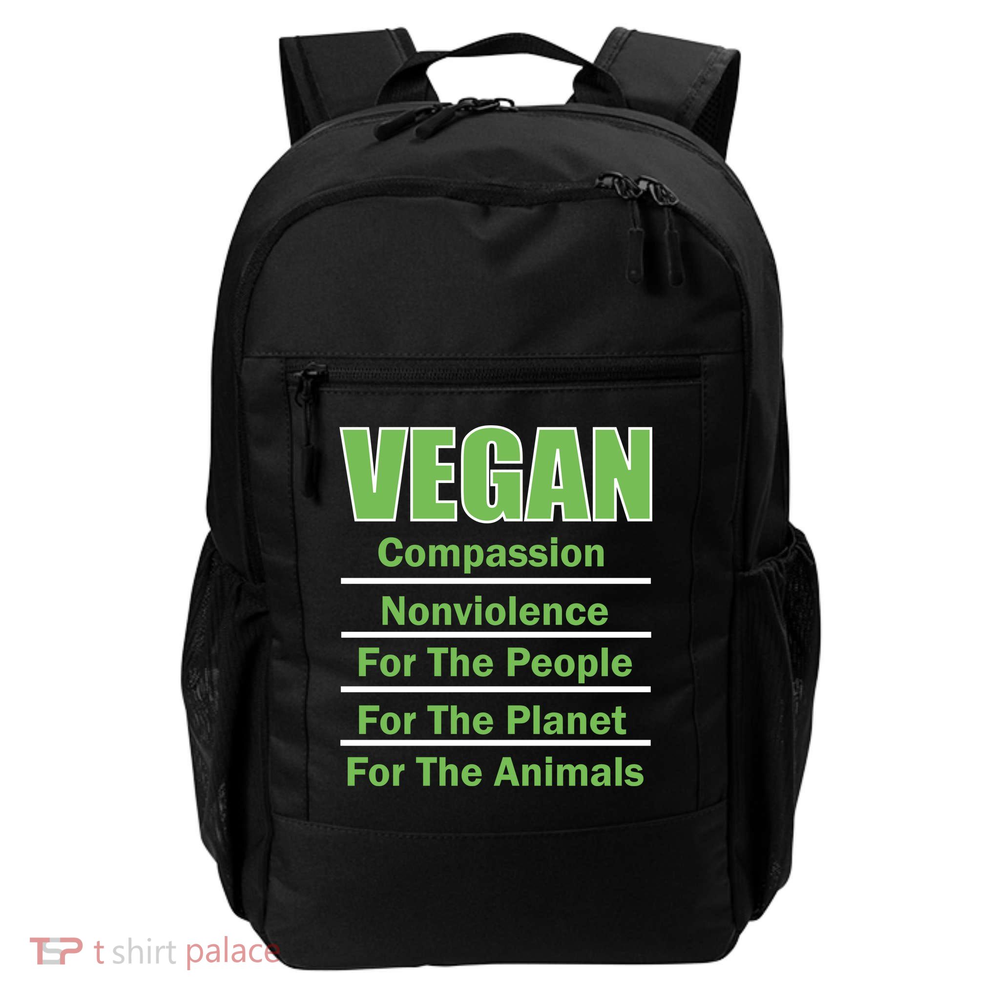 Vegan Message Daily Commute Backpack