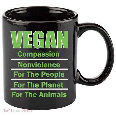Vegan Message 11oz C Handle Ceramic Mug