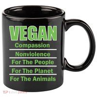 Vegan Message 11oz C Handle Ceramic Mug