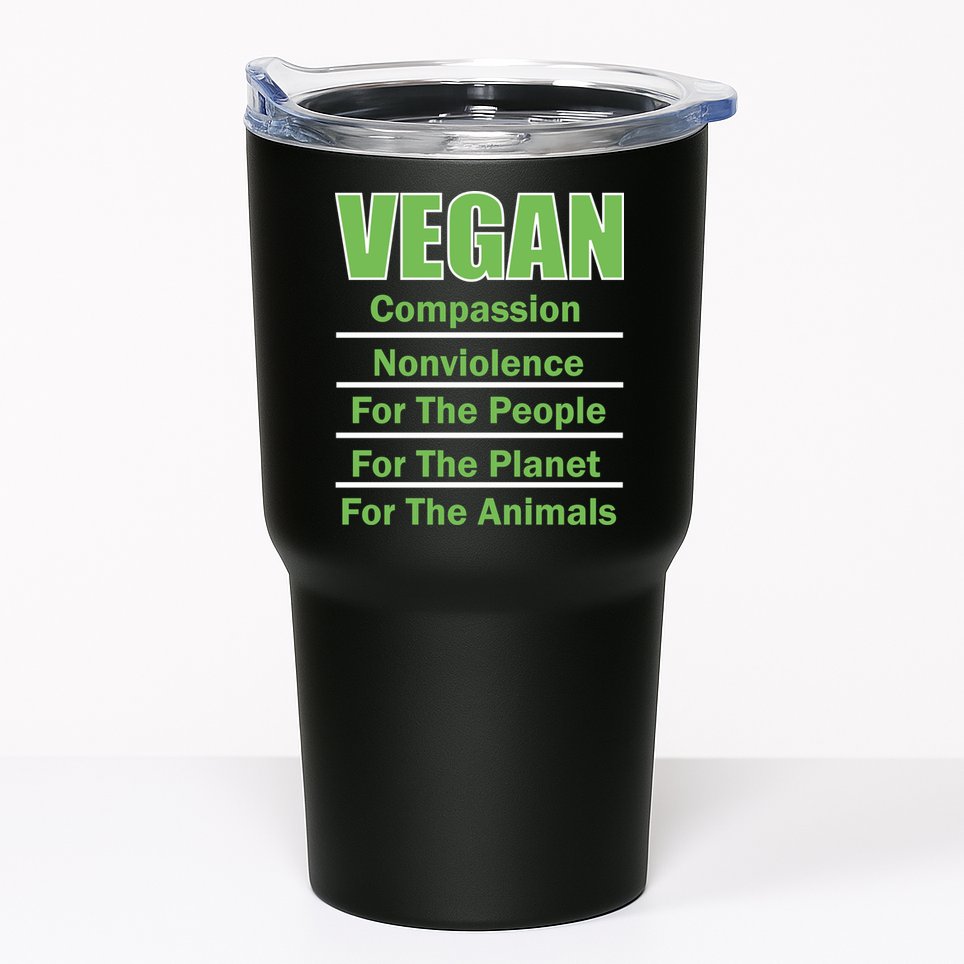 Vegan Message Tumbler