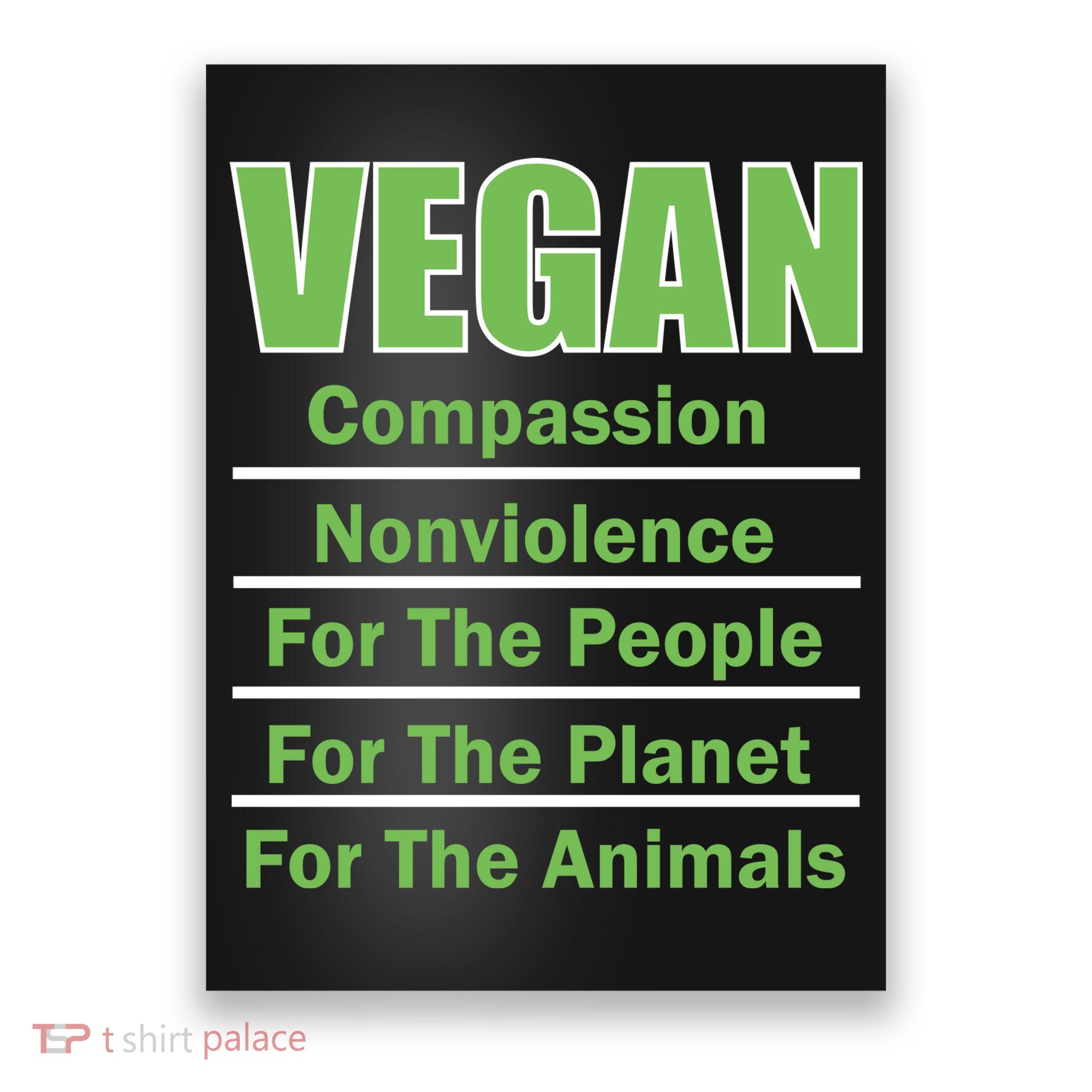 Vegan Message Poster