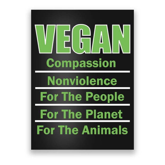 Vegan Message Poster