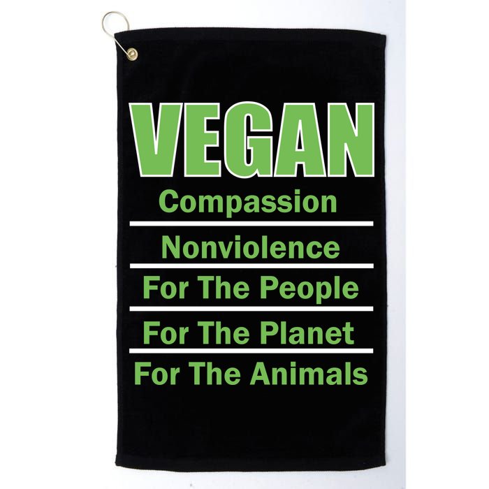 Vegan Message Golf Towel