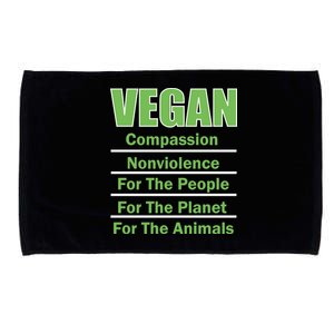 Vegan Message Microfiber Hand Towel