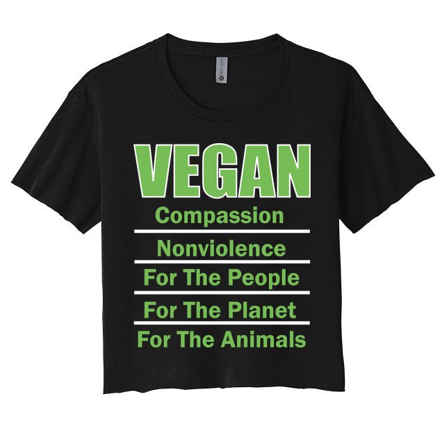 Vegan Message Crop Top