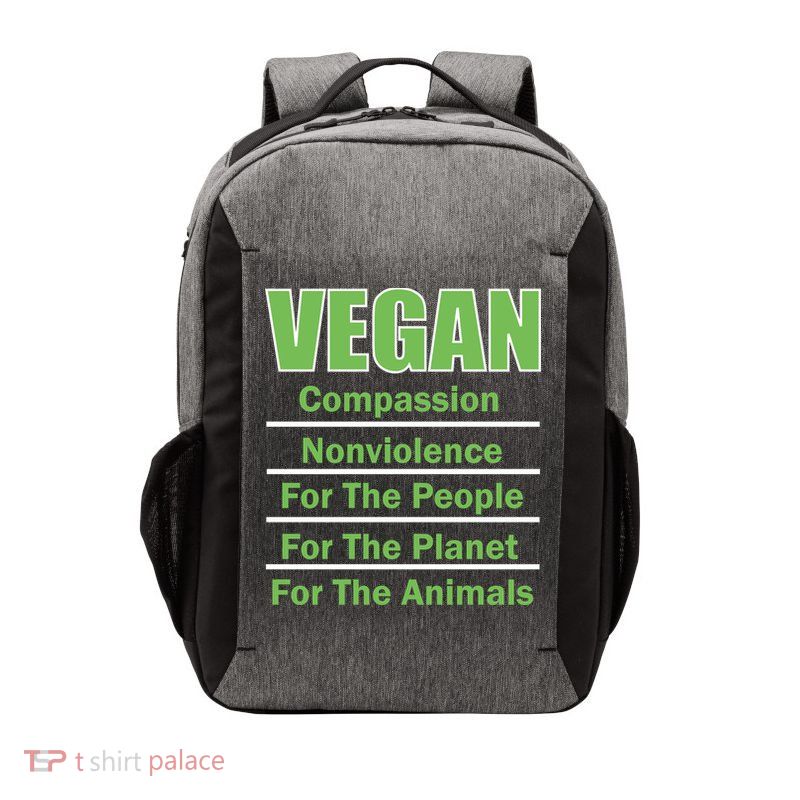 Vegan Message Vector Backpack