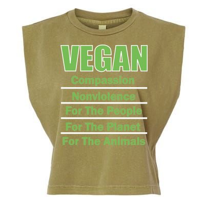 Vegan Message Garment-Dyed Women's Muscle Tee