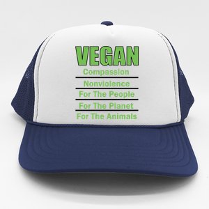 Vegan Message Trucker Hat