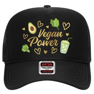 Vegan Power High Crown Mesh Back Trucker Hat