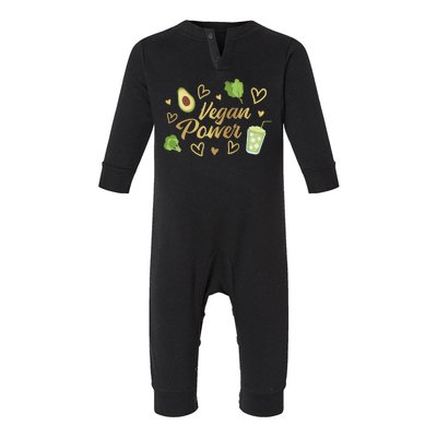 Vegan Power Infant Fleece One Piece