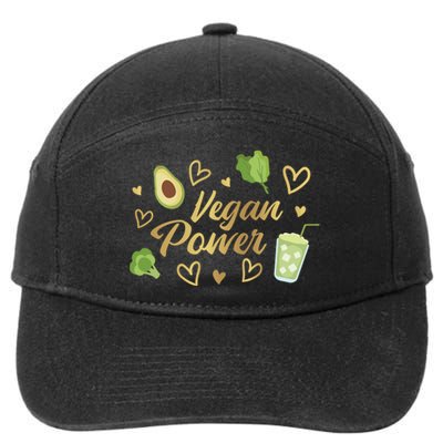 Vegan Power 7-Panel Snapback Hat