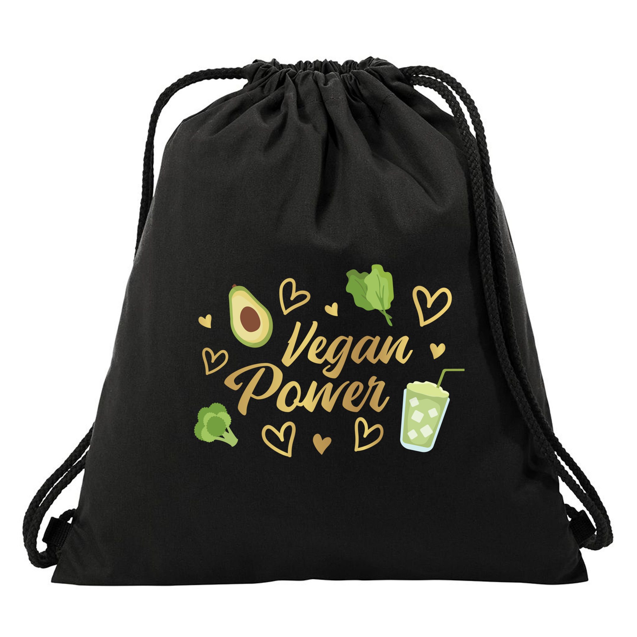 Vegan Power Drawstring Bag