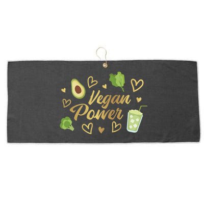 Vegan Power Large Microfiber Waffle Golf Towel