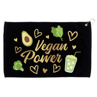 Vegan Power Grommeted Golf Towel