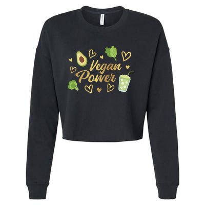 Vegan Power Cropped Pullover Crew