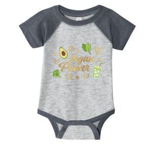 Vegan Power Infant Baby Jersey Bodysuit