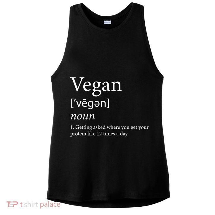 Vegan Protein Definition Ladies PosiCharge Tri-Blend Wicking Tank