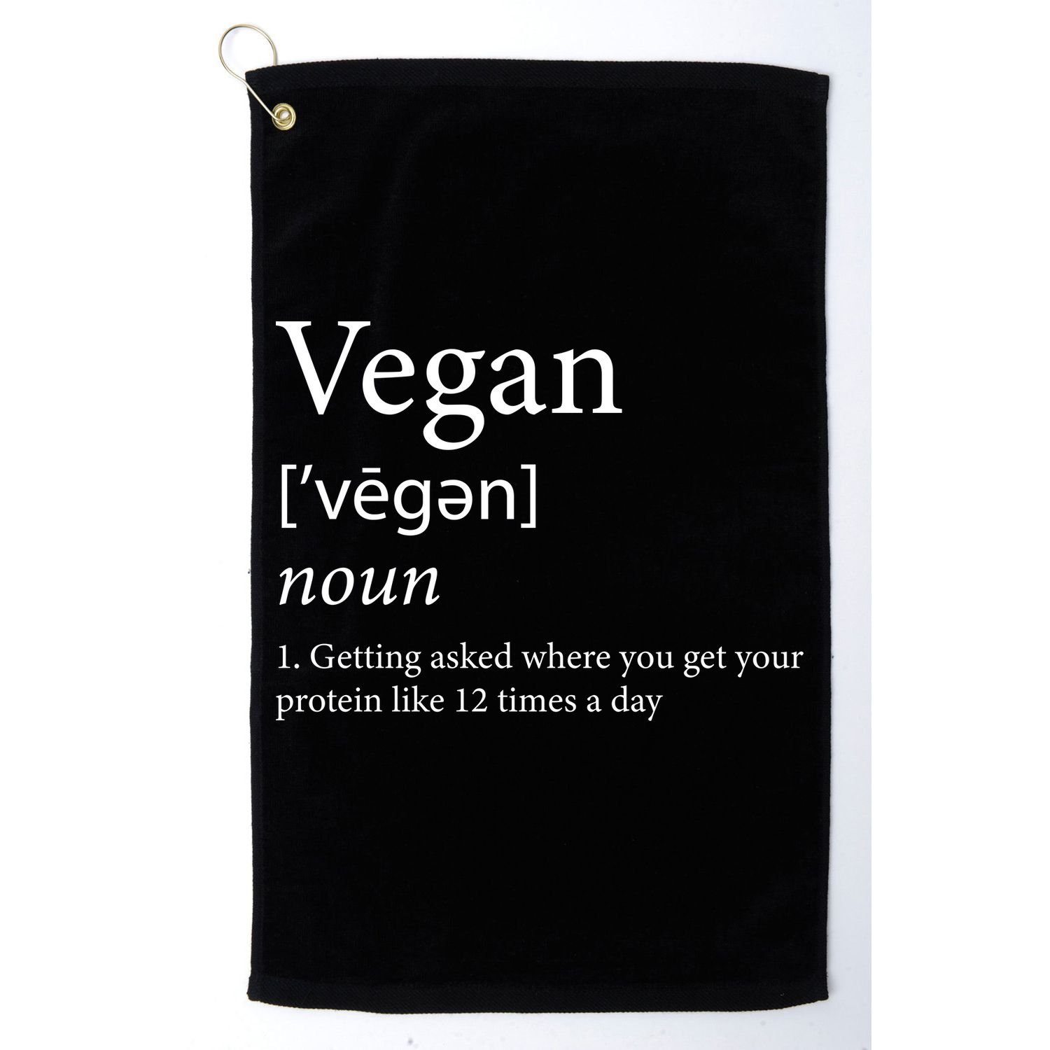 Vegan Protein Definition Golf Towel