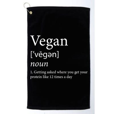 Vegan Protein Definition Platinum Collection Golf Towel