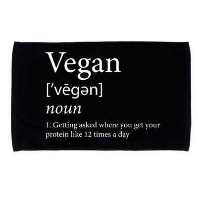 Vegan Protein Definition Microfiber Hand Towel