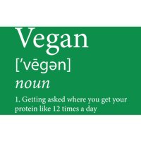 Vegan Protein Definition Bumper Sticker