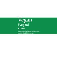 Vegan Protein Definition Bumper Sticker