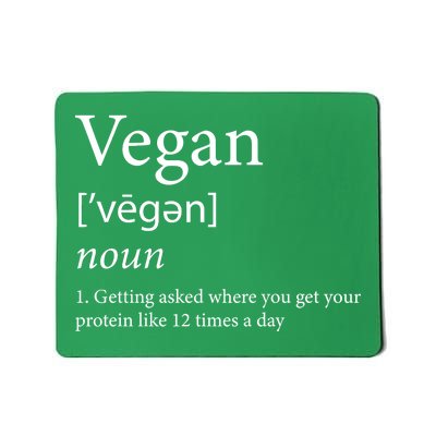 Vegan Protein Definition Mousepad