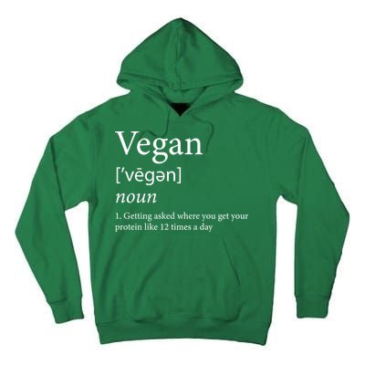 Vegan Protein Definition Tall Hoodie
