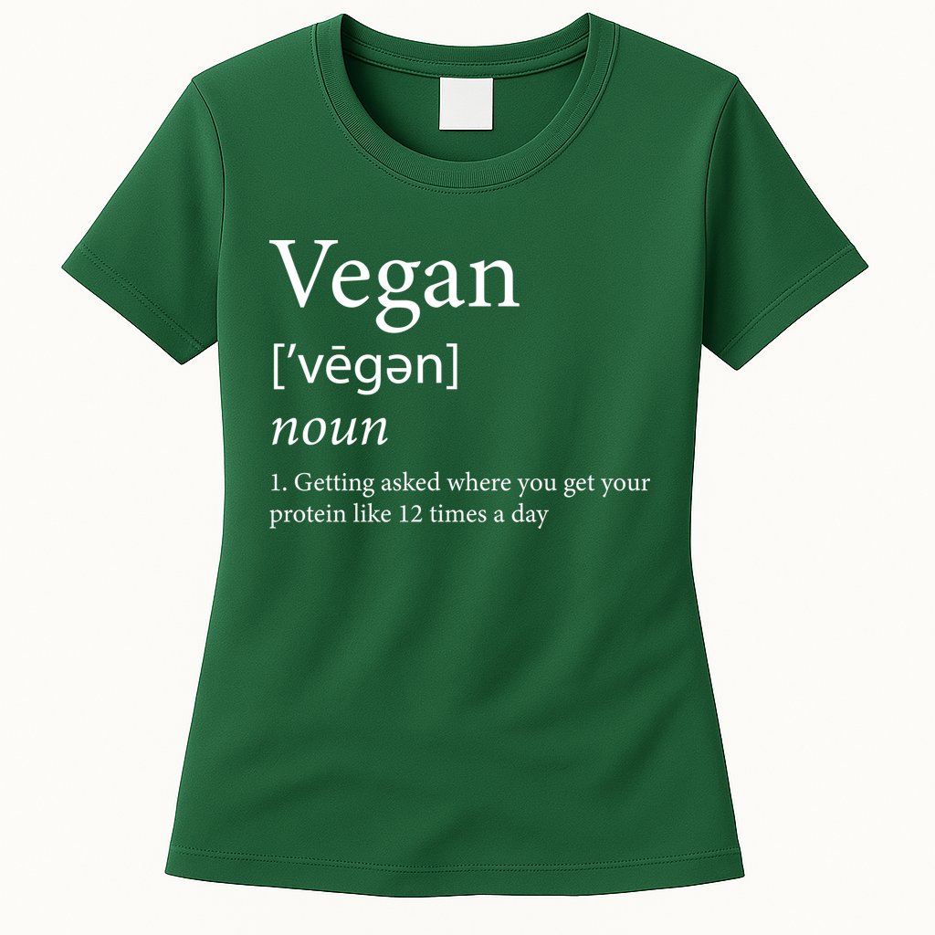Vegan Protein Definition Womens T-Shirt