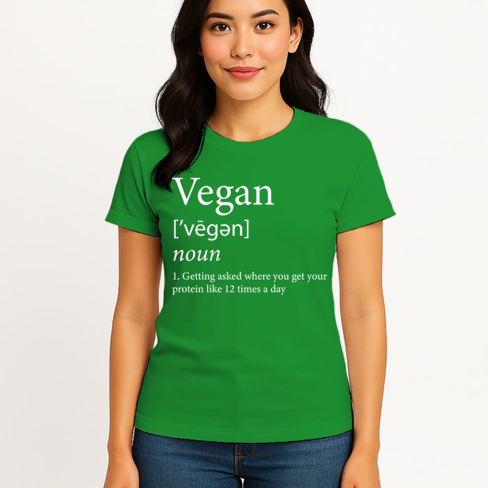 Vegan Protein Definition Womens T-Shirt