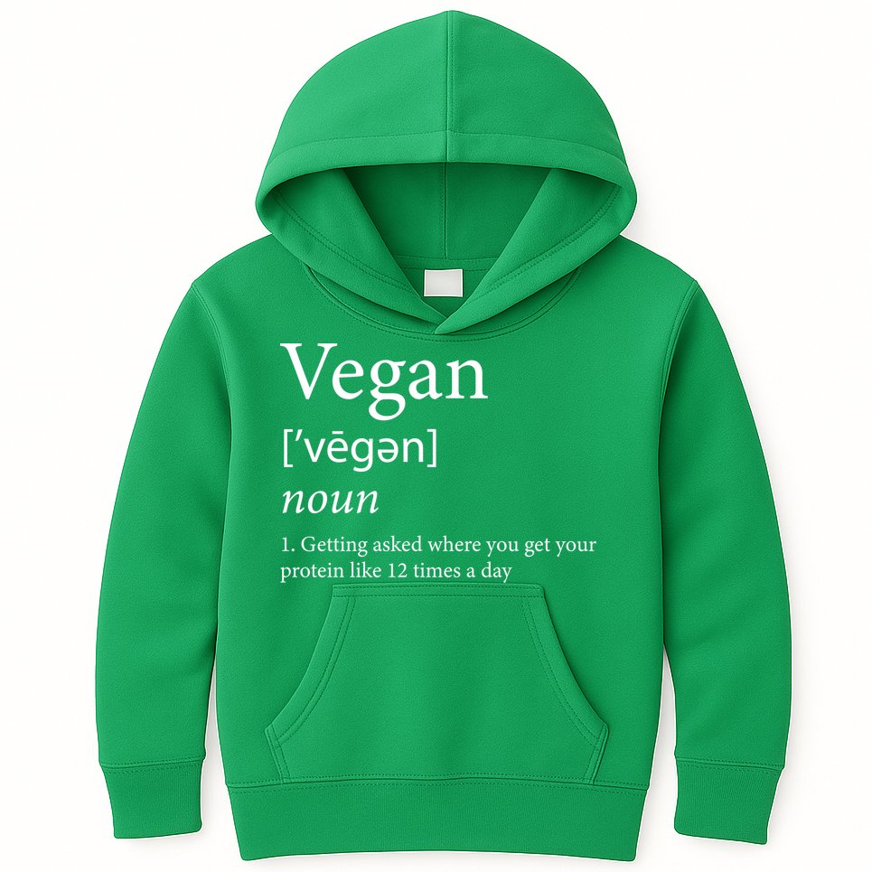 Vegan Protein Definition Kids Hoodie