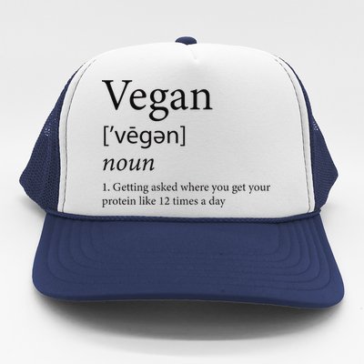 Vegan Protein Definition Trucker Hat