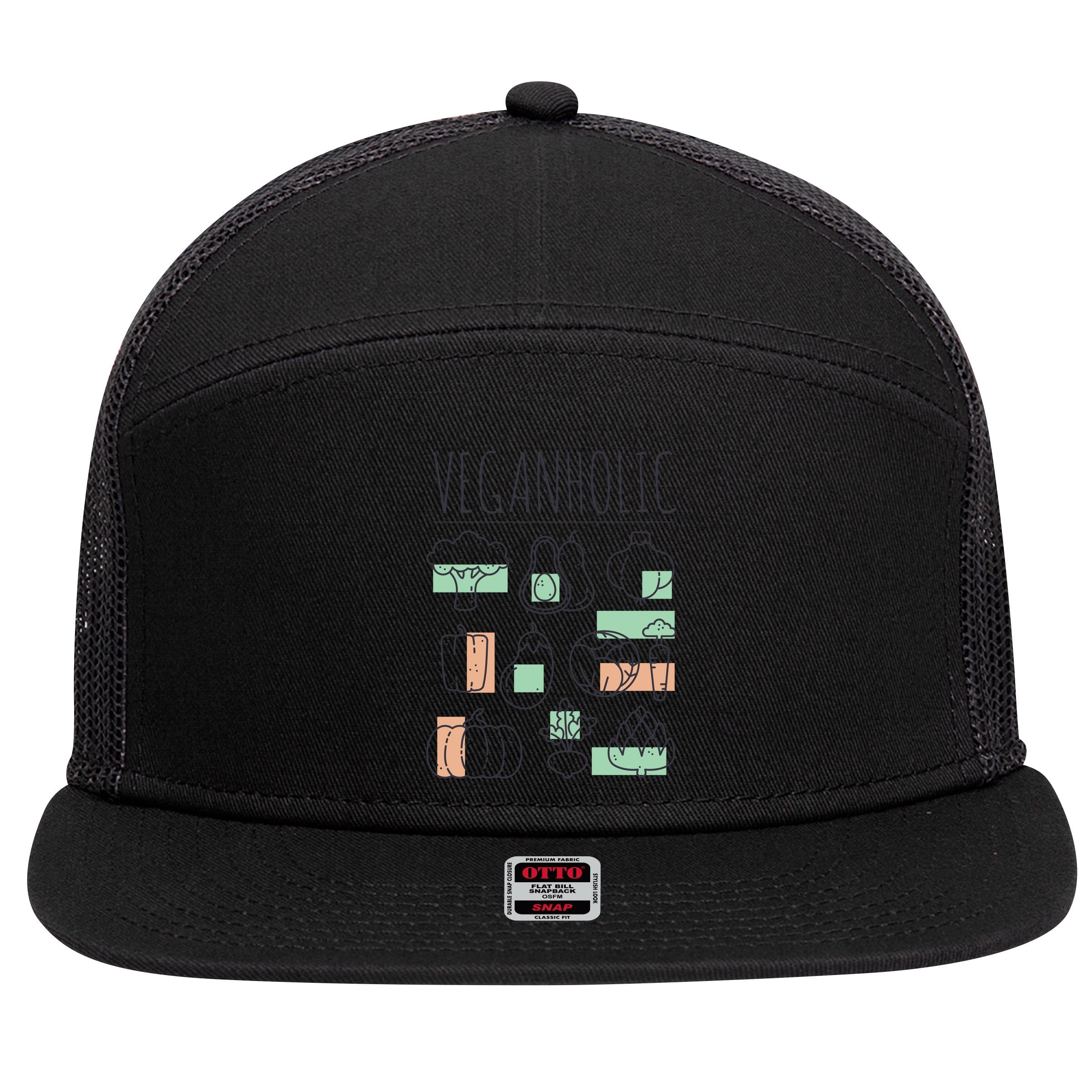Veganholic 7 Panel Mesh Trucker Snapback Hat