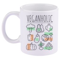 Veganholic 11oz C Handle Ceramic Mug