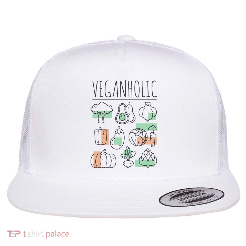 Veganholic Flat Bill Trucker Hat