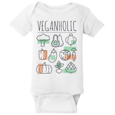 Veganholic Baby Bodysuit