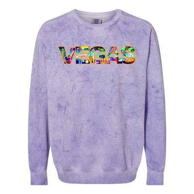 Vegas - Las Vegas Logo Colorblast Crewneck Sweatshirt