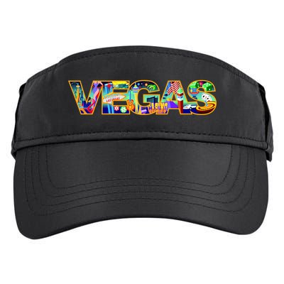 Vegas - Las Vegas Logo Adult Drive Performance Visor