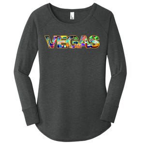 Vegas - Las Vegas Logo Women's Perfect Tri Tunic Long Sleeve Shirt