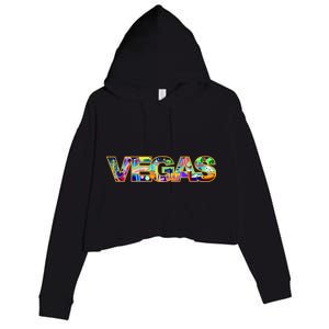 Vegas - Las Vegas Logo Crop Fleece Hoodie