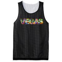 Vegas - Las Vegas Logo Mesh Reversible Basketball Jersey Tank