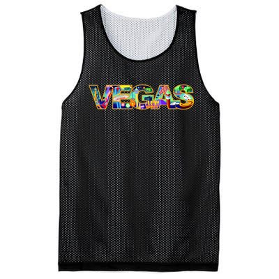 Vegas - Las Vegas Logo Mesh Reversible Basketball Jersey Tank