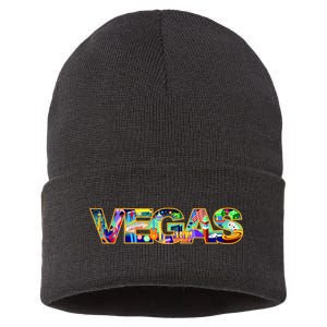 Vegas - Las Vegas Logo Sustainable Knit Beanie