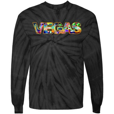 Vegas - Las Vegas Logo Tie-Dye Long Sleeve Shirt