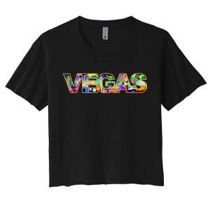 Vegas - Las Vegas Logo Women's Crop Top Tee