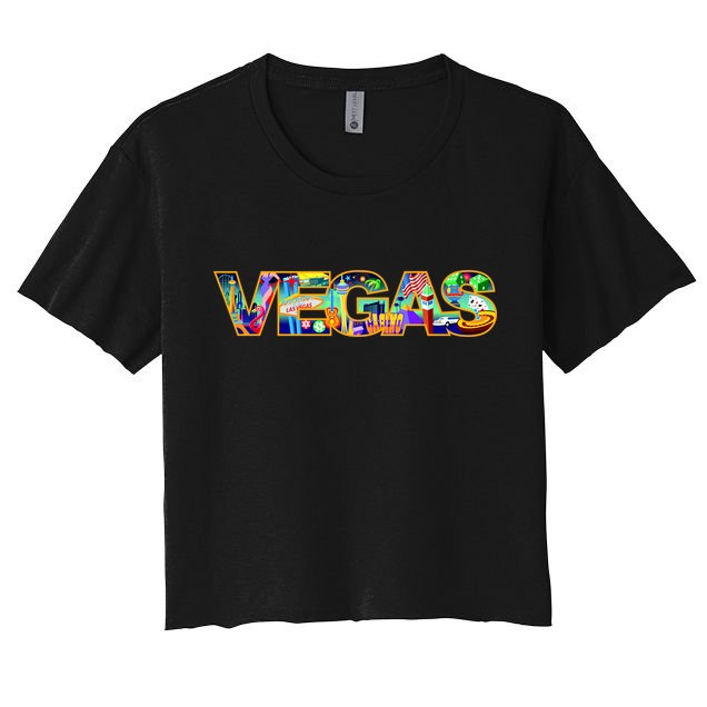 Vegas - Las Vegas Logo Crop Top
