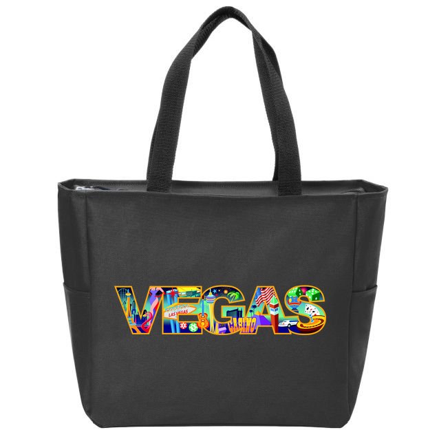Vegas - Las Vegas Logo Zip Tote Bag