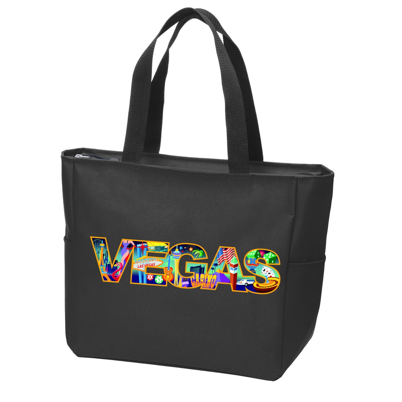 Vegas - Las Vegas Logo Zip Tote Bag