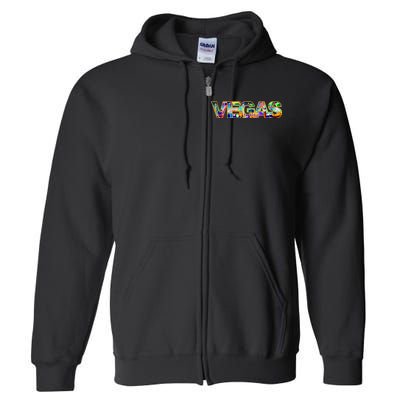 Vegas - Las Vegas Logo Full Zip Hoodie